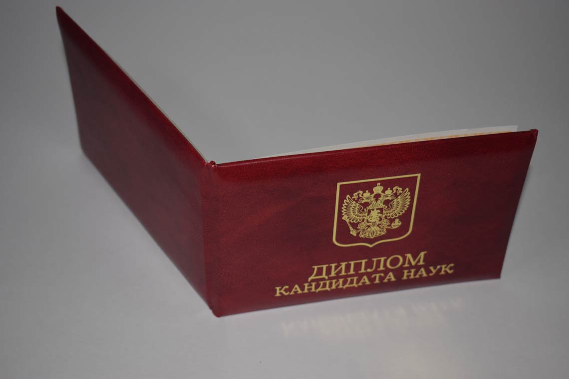 Диплом Кандидата Наук 2017-2025 в Грозном корка